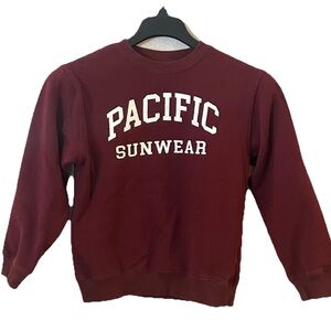 Pacific Sunwear Maroon Sweatshirt XL 12 Pacsun Kids Like New